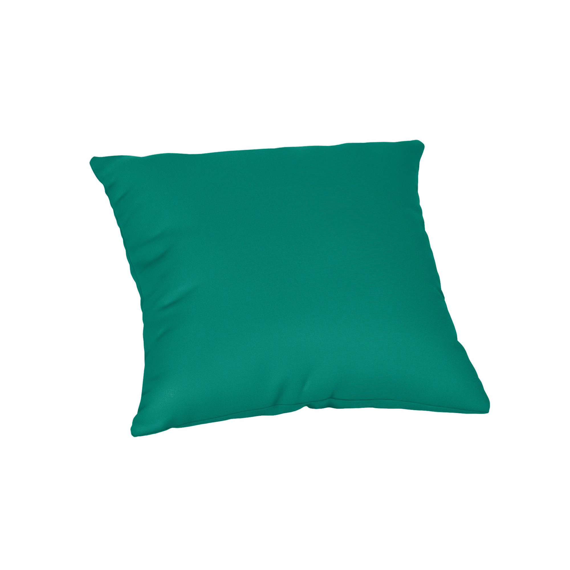 Casual Cushion Solid Sunbrella® Fabric 1-Piece Indoor/Outdoor Square Throw Pillow, 15"W x 15"L, Teal Sunbrella®