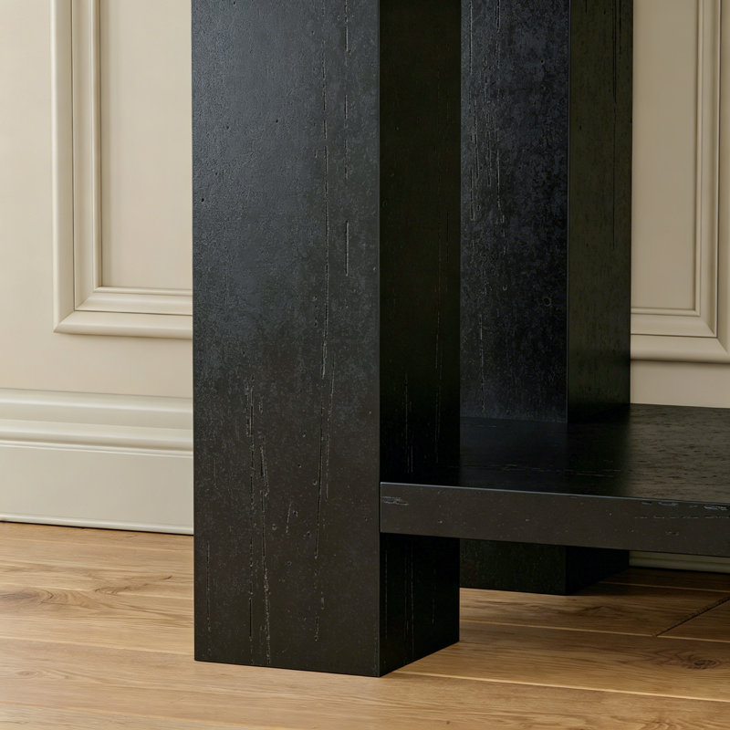 Console de 63 pouces, table de canapé derrière le canapé, table de vestibule avec 4 tiroirs et tablette ouverte, table de salon de style campagnard