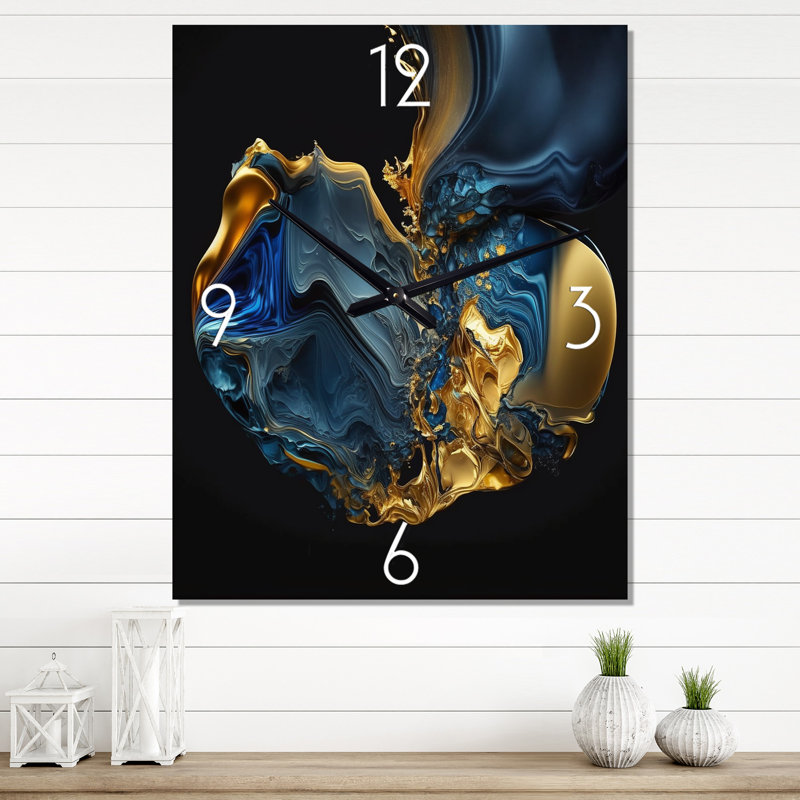 Ilsetraud - Liquid Ink Wall Clock, Medium