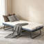Lit pliant avec matelas, lit d'invité portable sur roulettes, L 75 po x l 46 po