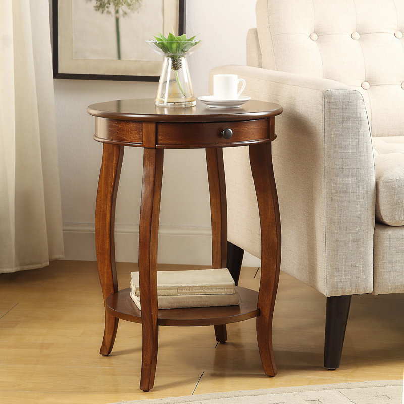 Table d'appoint Alysa, Noyer