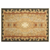 Jungle flatweave New Zealand Wool White/Beige Area Rug