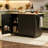 Fluted Cabinet Rolling Kitchen Island with Drop Leaf Top, Adjustable Interior Shelves & Convertible Feet Design-129521293