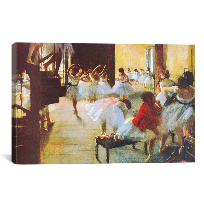 « ecole de fauteuil danse » par edgar degas, reproduction d’art sur toile, H 8 po x l 12 po x P 0,75 po