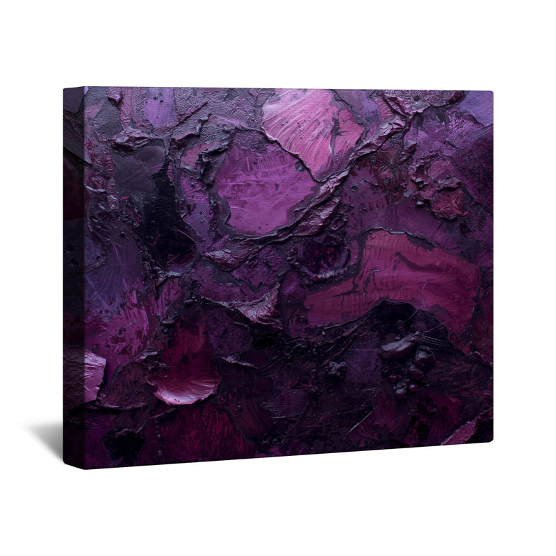 Toile de galerie texturée mauve texturée, 20 po x 24 po
