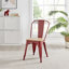 Chaise d'appoint empilable en métal Honora-1770996740