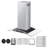 30" Range Hood Ceiling Mount Vent 800CFM Gesture & Touch Control