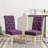 5-piece Dining Set, Cross-Buck Round Table with 4 Tufted Chairs-379331033