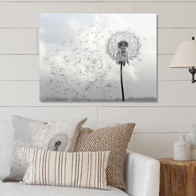 Minimalims Dandelion Natures Fragility II - Floral Metal Wall Art Prints