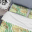 Ensemble de housse de couette en microfibre vert / jaune 3 pièces-398968034
