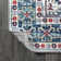 Blough Modern Persian Vintage Medallion Blue/Light Grey Rug