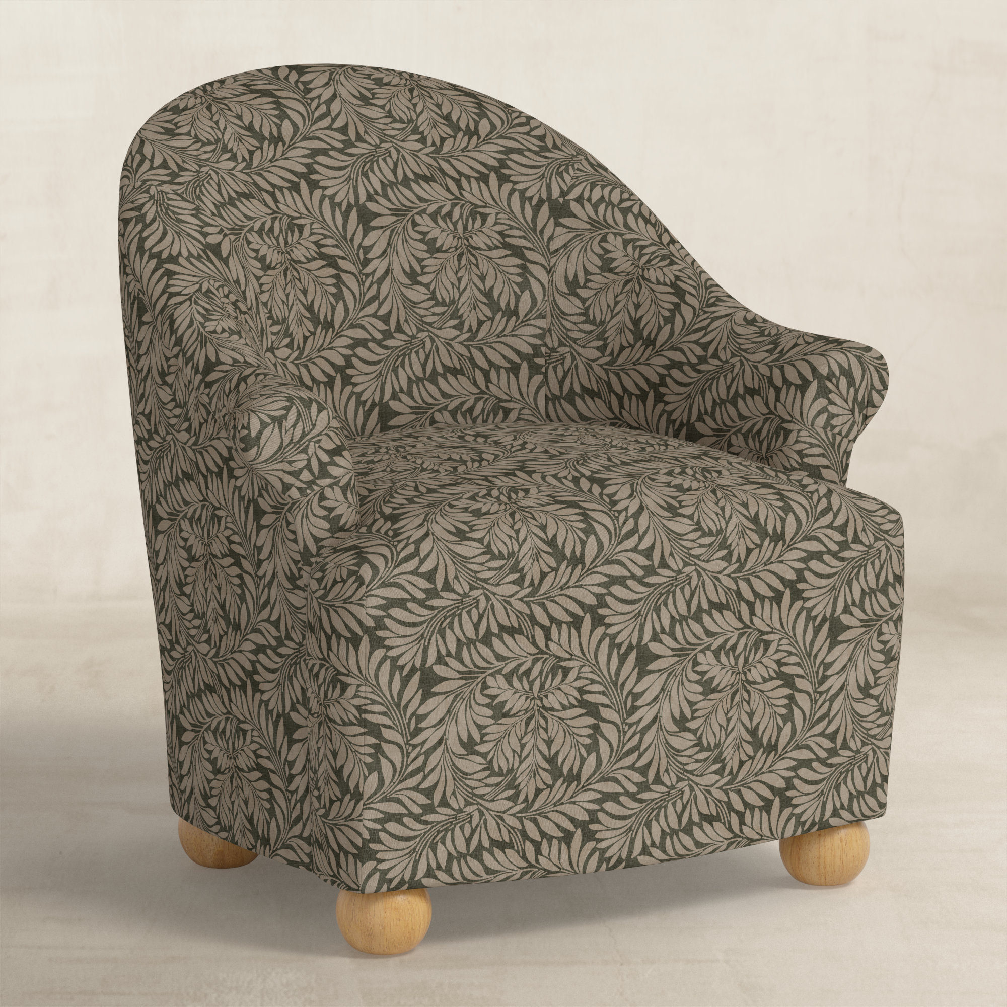 Upholstered Armchair, Olive Mauve
