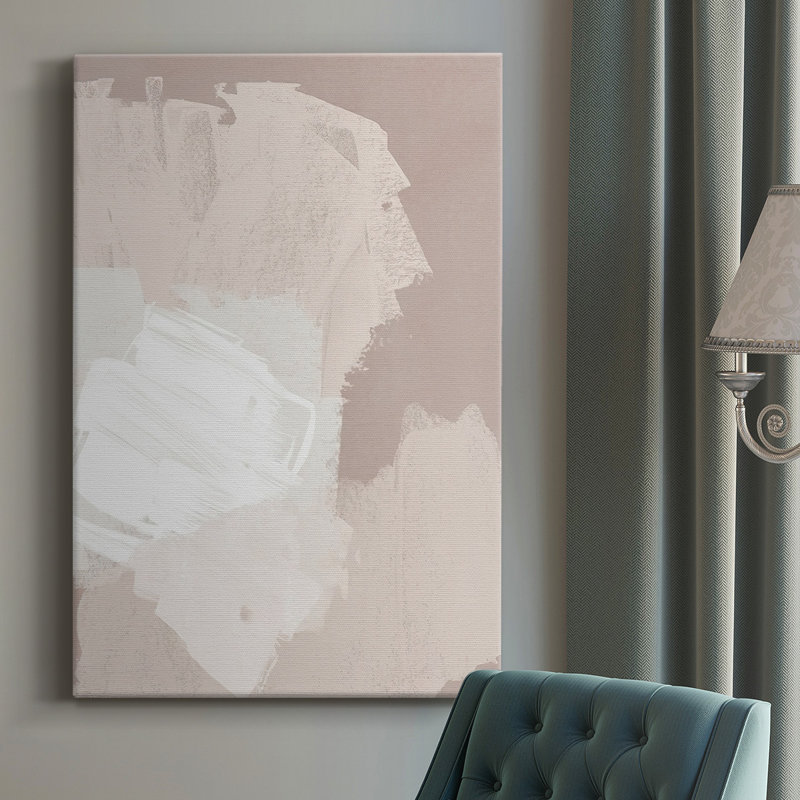 Cloud Slate I - Toile tendue avec châssis de qualité supérieure - prête à être accrochée, H 18 po x l 12 po x P 1,5 po