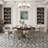 LUMERA Collection Tufted Arm Dining Chair Light Gray-667664905-667664904