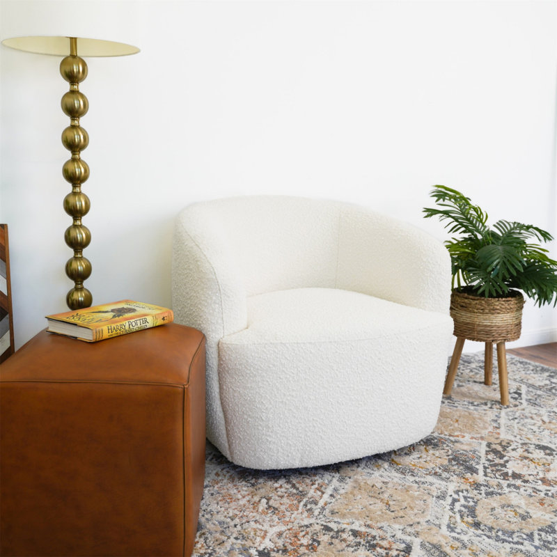 Chaise pivotante Hot Sell Mina Boucle (chaise incluse seulement)