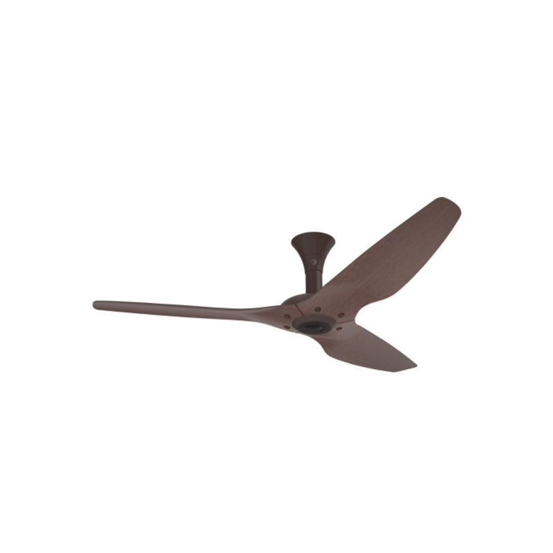 Haiku Smart Flush Mount Ceiling Fan, Oil Rubbed Bronze with Cocoa Bamboo Blades, 60 inches