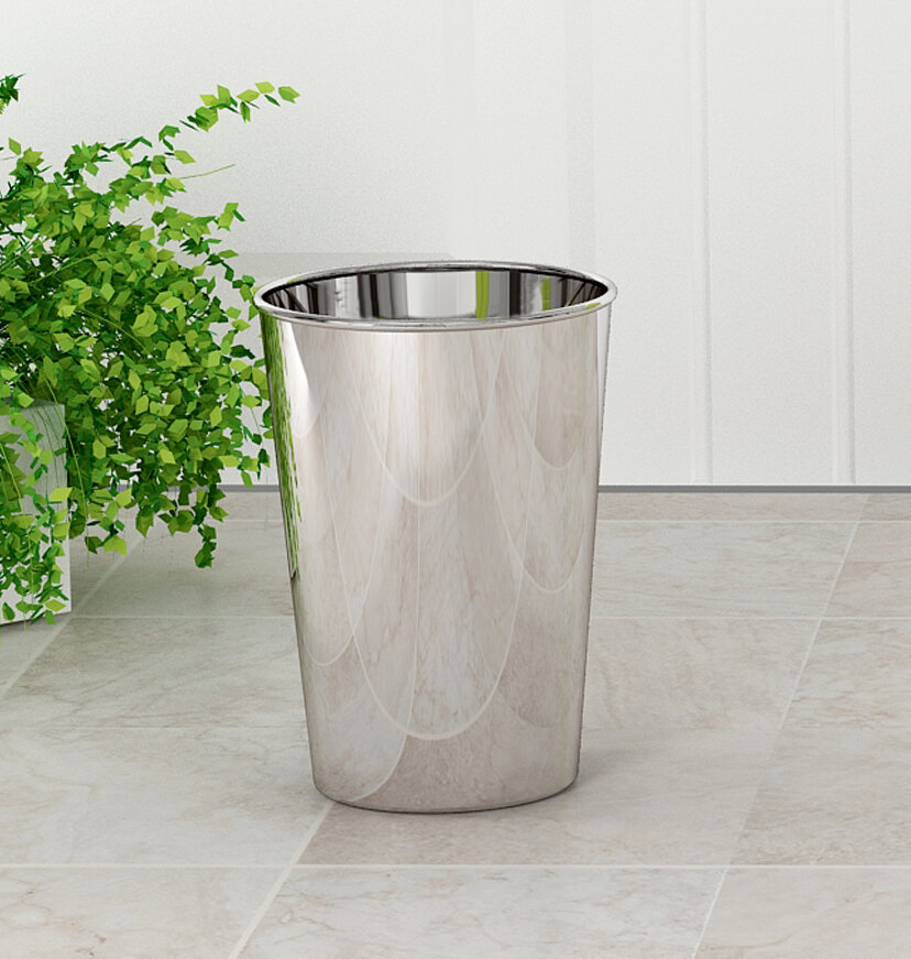 Keenum 2.25 Gallon Waste Basket Ebern Designs Finish: Gloss