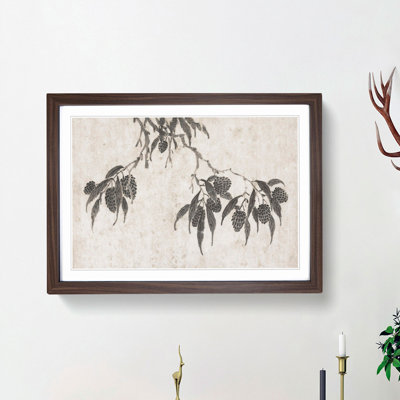 Fruit Tree Branch by Shen Zhou - Picture Frame Painting Print