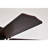 Charlim 5-blade Matte Black Lighted Ceiling Fan With Bee-hive Tiffany Glass Shade Remote Control