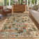Lohome Forest Washable Area Rug Ultra-Thin Boho Soft Non Slip Stain Resistant Woodland Jungle Carpet