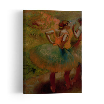 Danseuses en jupes vertes, vers 1895. Estampe d'art mural contemporaine abstraite impressionniste.