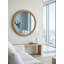 Miroir rond en rotin 31,9 po