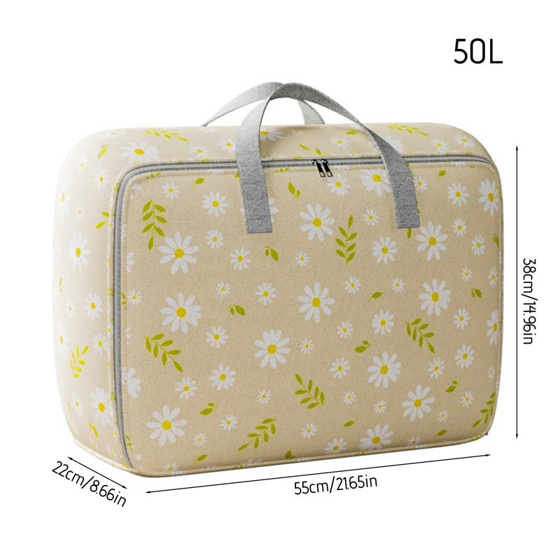 Heavy Duty Storage With Reinforced Handles Extra Large Storage Bags For Clothes Tote Bag Thickened Double Zipper For Space Saving Travel