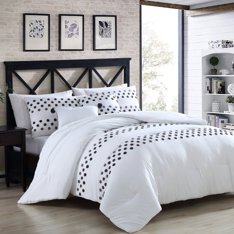 Modern Threads 5 Piece Washed-Tufted Comforter Set Mia, Queen Comforter + 4 Additional Pieces