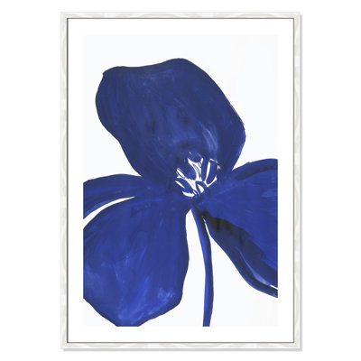 Indigo Petal II - Picture Frame Print on Paper