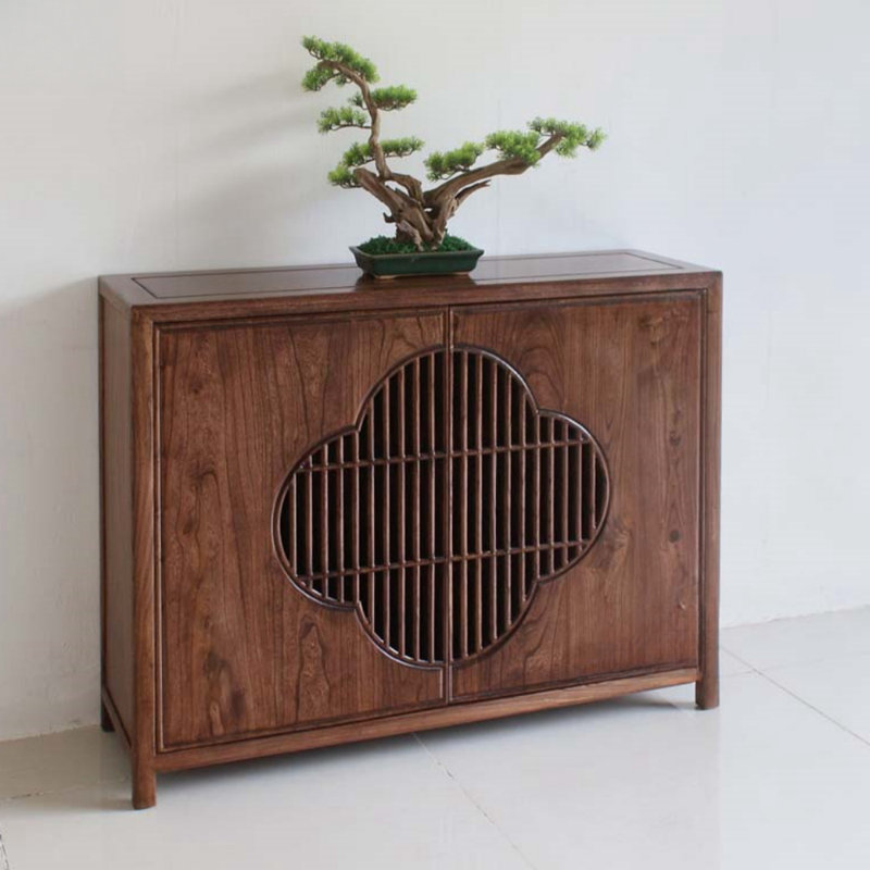 Armoire d'appoint moderne en bois massif