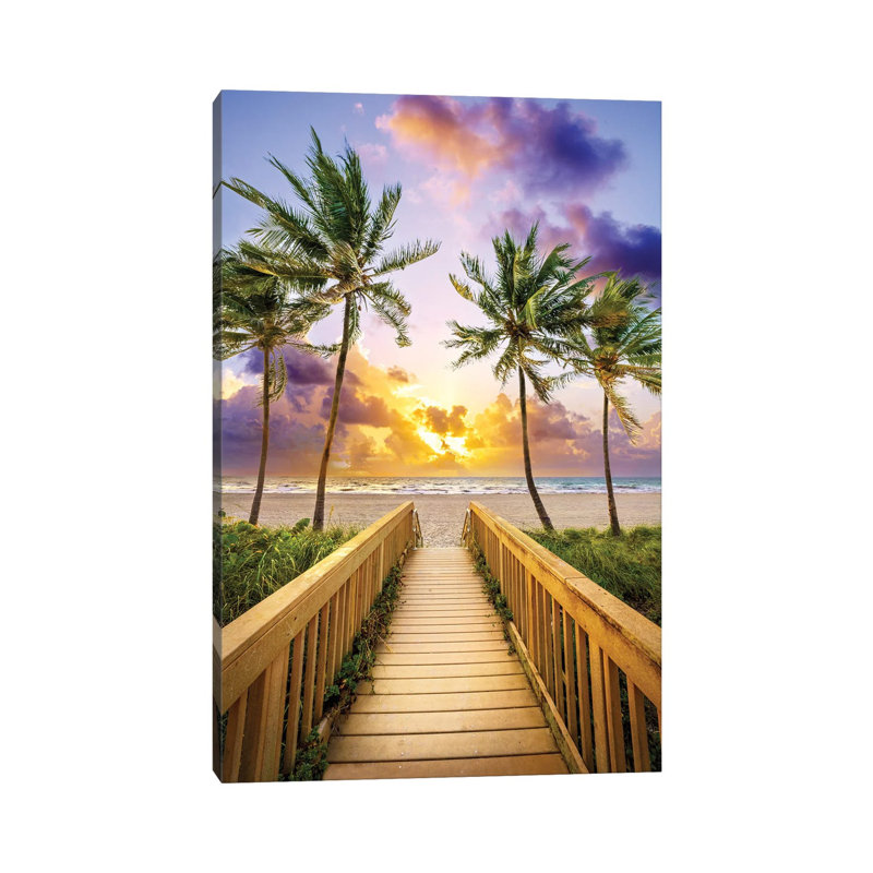 Morning Mood In Paradise, Florida by Susanne Kremer - Gallery-Wrapped Canvas Giclée on Canvas, 30.48 cm H x 45.72 cm W