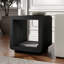 Table d'appoint carrée de 20 po de large Lonni en grain noir-117546232