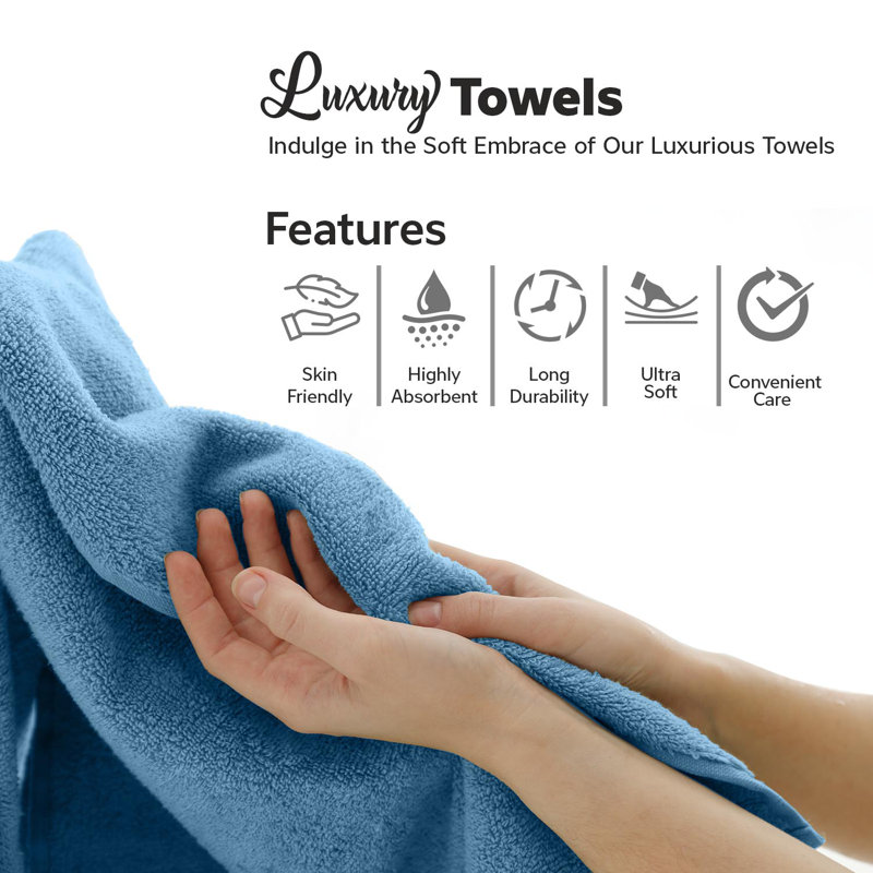 Ultra Light Bath Towel, Blue