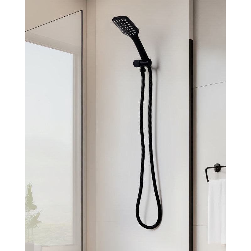 Shower Head and Hose Kit AMAJA, Matte Black