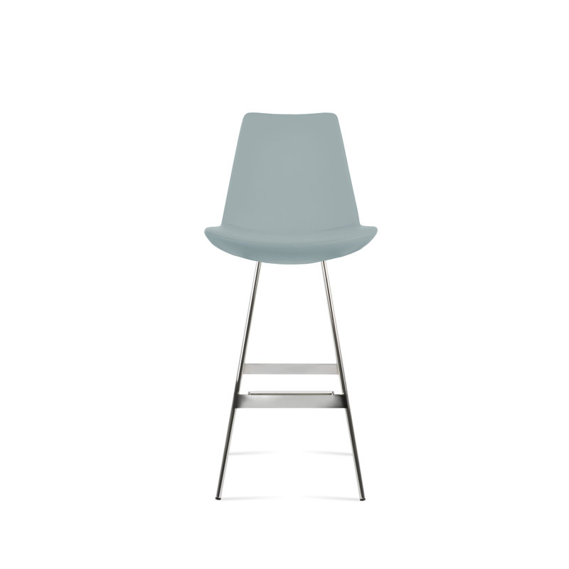 Eiffel Balat Stool, Sky Blue, Chrome
