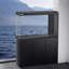 Aquarium transparent 47,24 po à fond noir