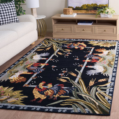 Kinchen Hand Hooked Wool Oriental Rug