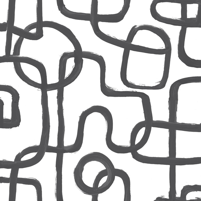 Rouleau de papier peint autocollant L 18 pi x l 20,5 po Fernan, Noir