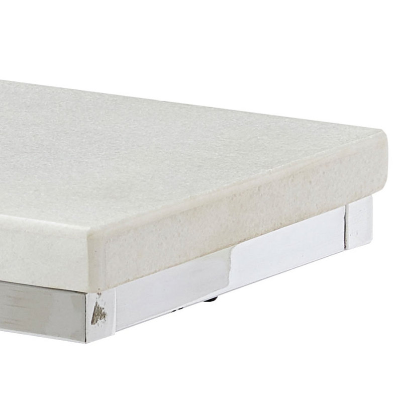 Echo - Dessus de chaise en marbre blanc - Blanc