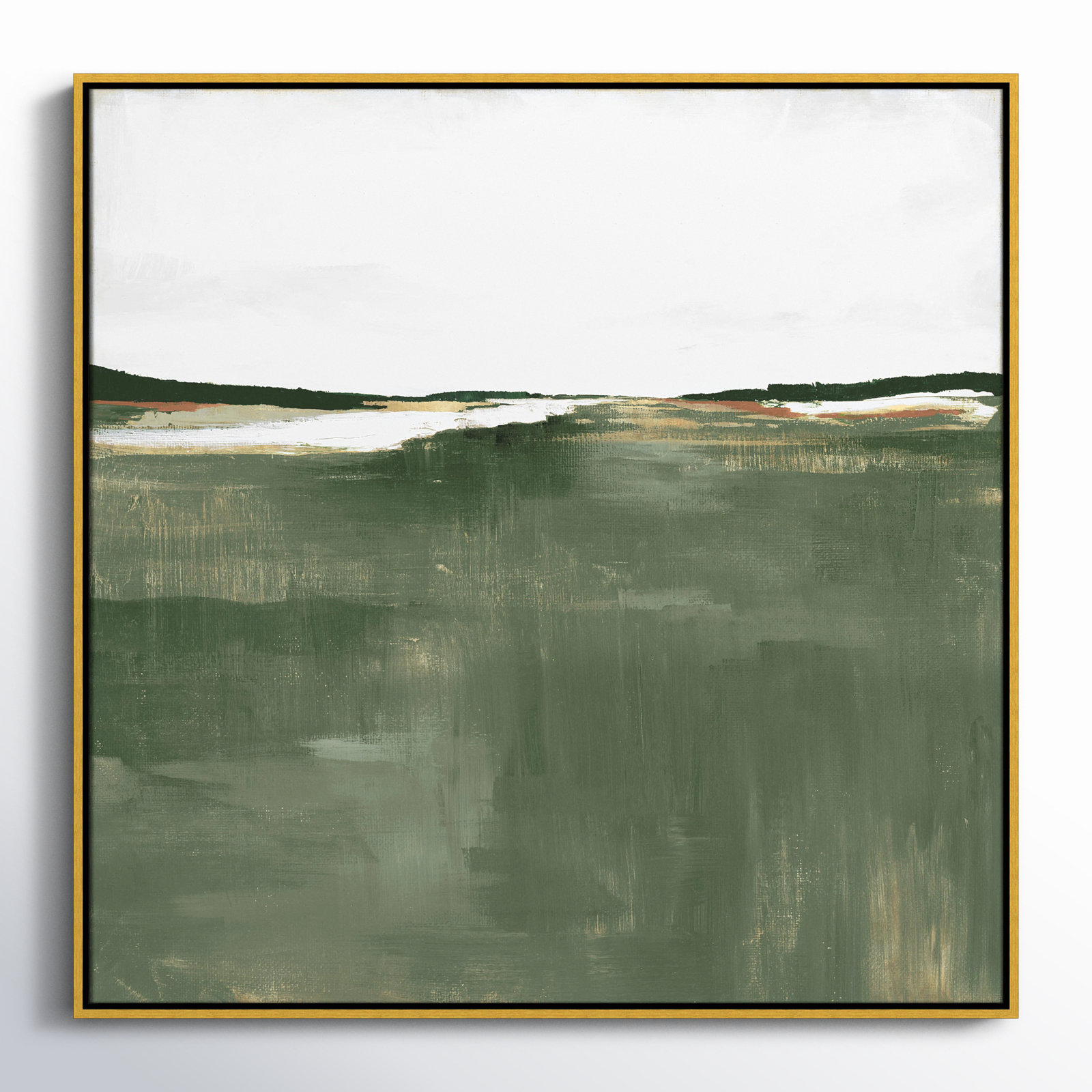 Dauntsey "Green Sea" Print by Isabelle Z, 37.5" H x 37.5" W, Gold