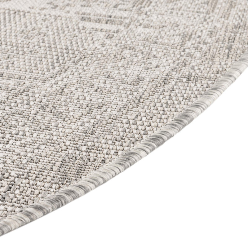 Tapis intérieur / extérieur naturel Arletha Southwestern, Ovale 3 pi 3 po x 5 pi 3 po