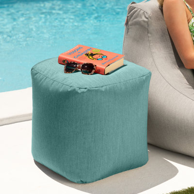 Damato Luckie Outdoor Patio Bean Bag Ottoman