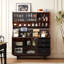 Buffet en bois massif noir