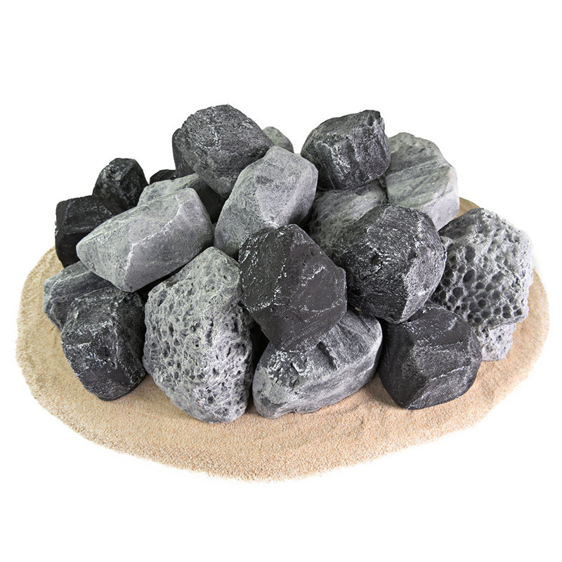 13.3 Lb. Dark Gray Fire Glass