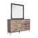 Commode 6 tiroirs avec miroir Anthonio