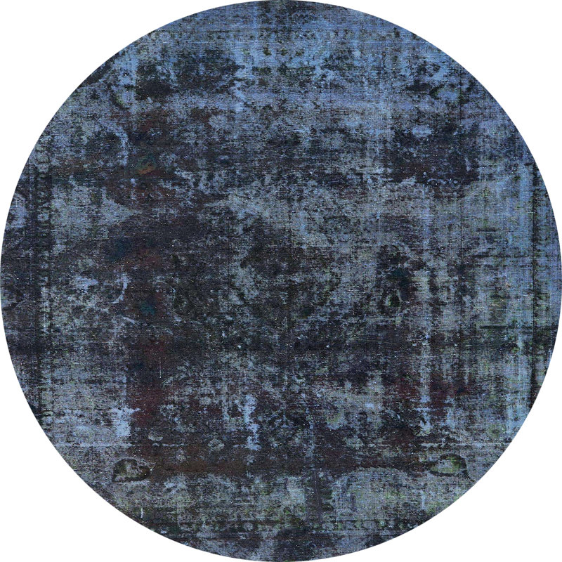 Abstract Indoor Rug, Round 3'