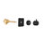 3/4" Cast Metal Volume Control Valve - Matte Black Brass, Extra High Flow Master Shower With Adjustable Handle For Precise Temperature In Black, Water And
