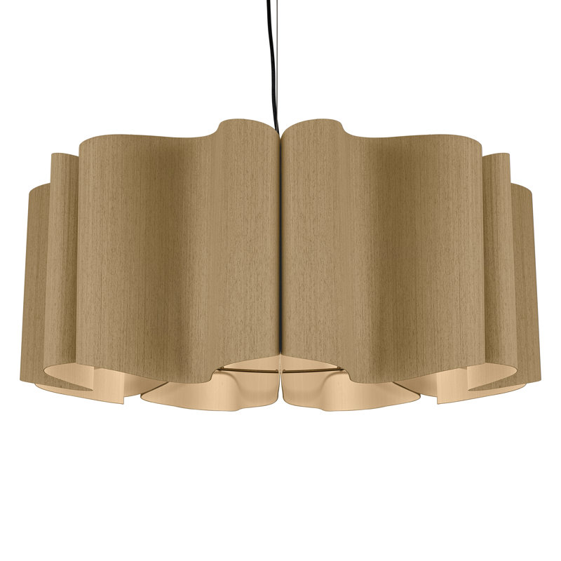 Paulina 1 - Light Satin Black Unique/Statement Pendant, Ash/Ash
