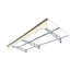 Auvent de porte de fenêtre 79 po x 34 po - Chaleur en alliage de polycarbonate et d'aluminium, Upf80 +, convenant aux supports à auvent de maçonnerie