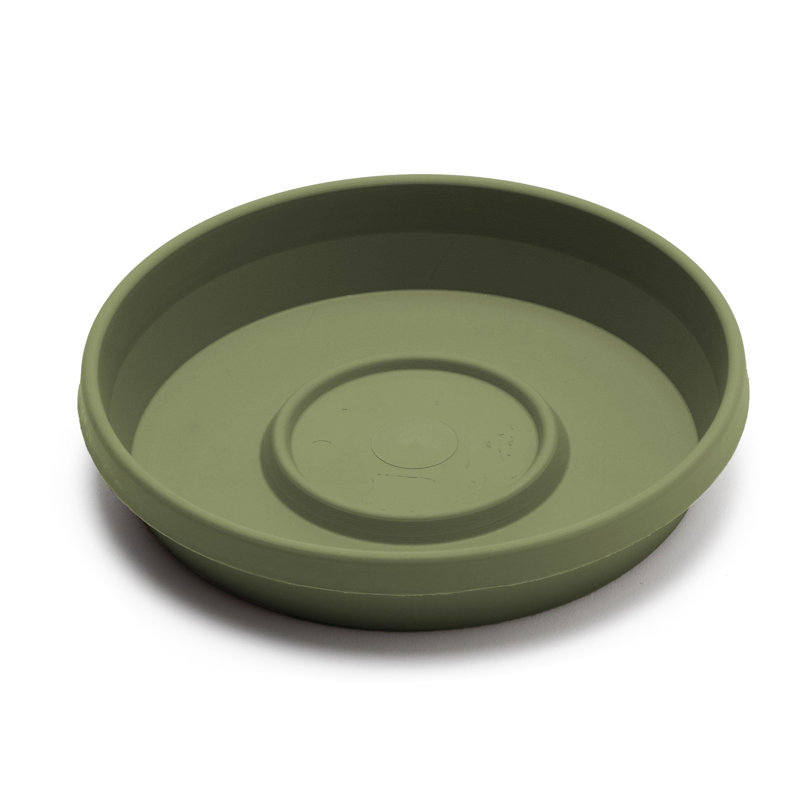 Plateau traditionnel / intérieur en plastique pour soucoupe, H 2,5 po x l 13 po x P 13 po, Vert vif